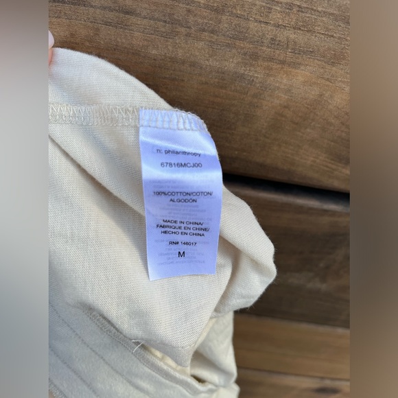 NWT N:philanthropy short-sleeve jumper / jogger, cream, Sz Medium - Picture 12 of 13